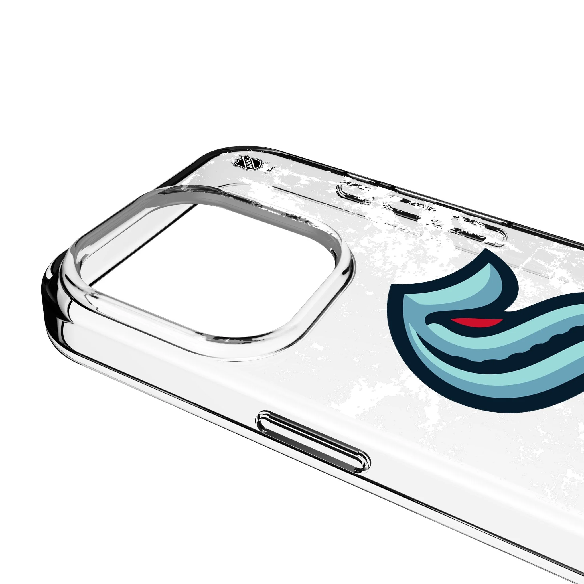 Seattle Kraken Ice Stripe Clear Phone Case for Apple iPhone - Image 3
