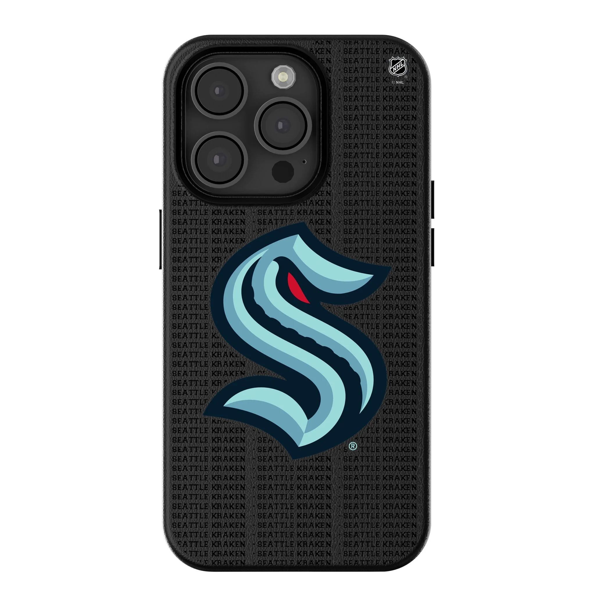 Seattle Kraken Text Backdrop MagSafe Compatible Phone Case for Apple iPhone