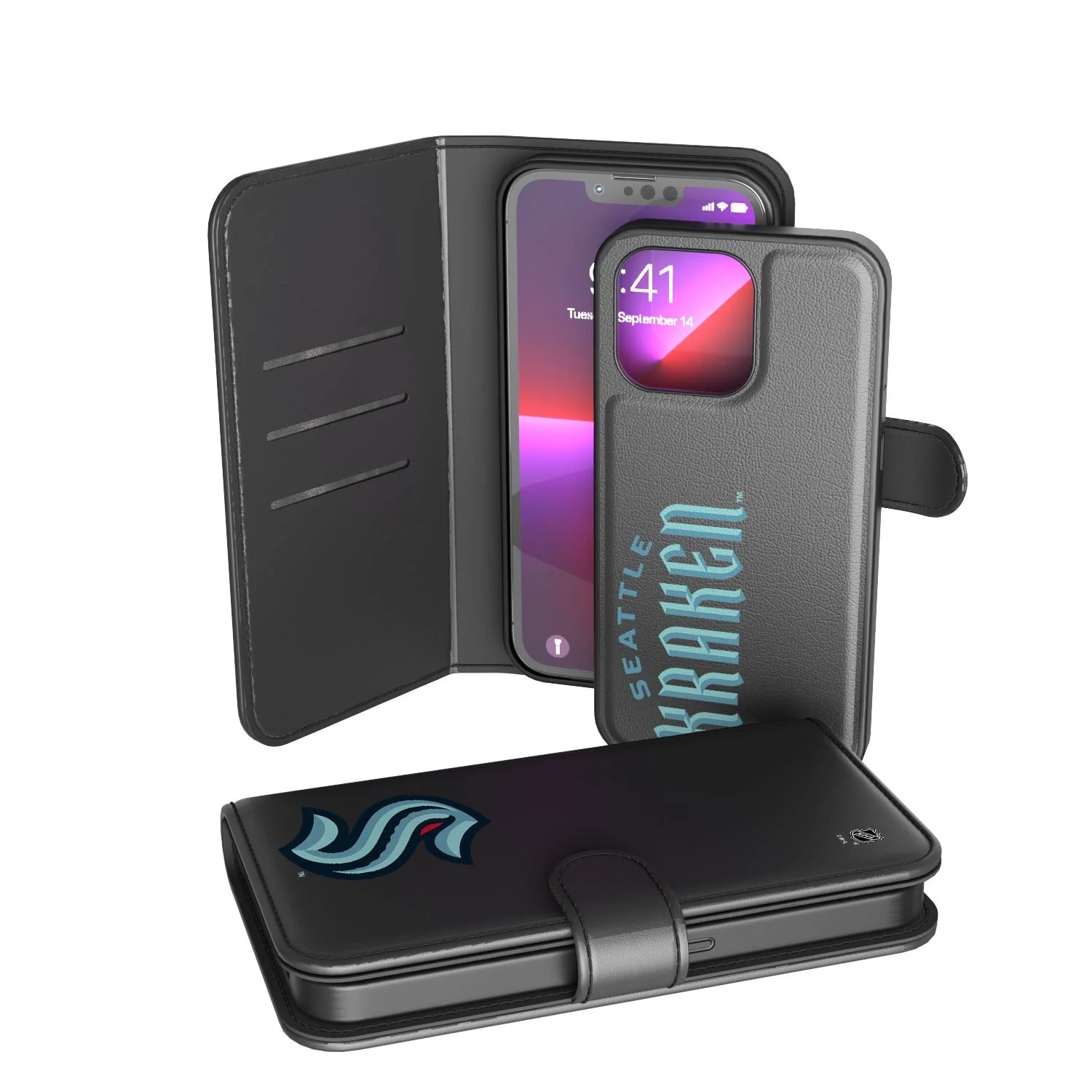 Seattle Kraken Tilt Wallet Case