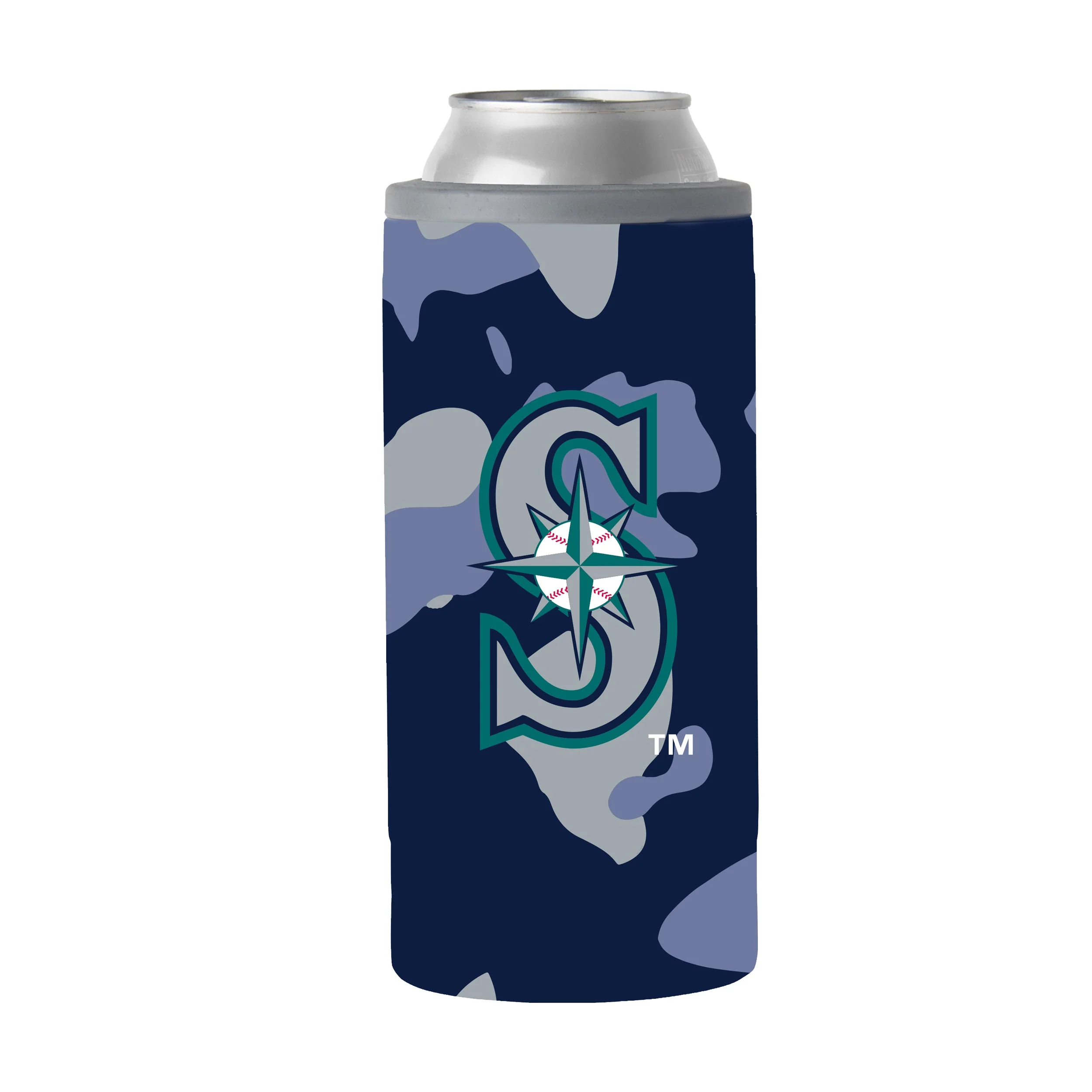 Seattle Mariners 12oz Camo Slim Can Coolie