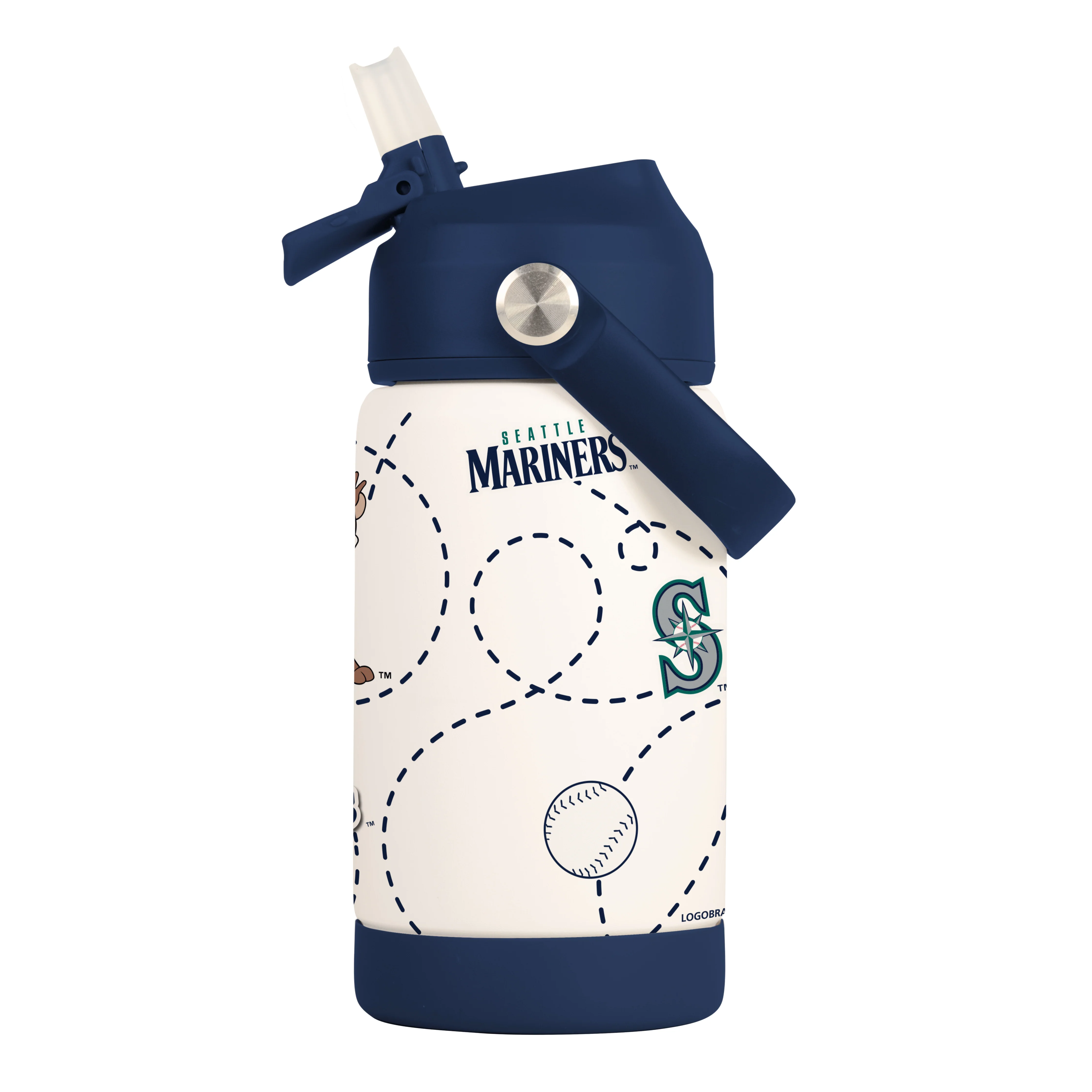 Seattle Mariners 12oz Mascot SS Kids Bottle - Image 2