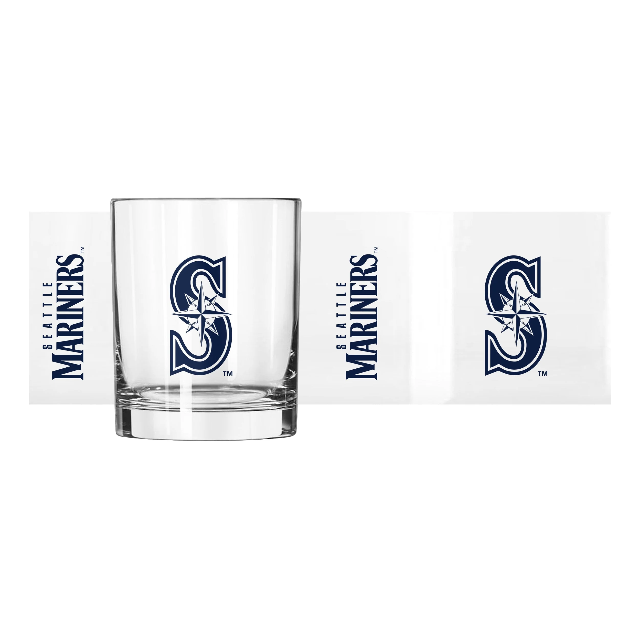 Seattle Mariners 14oz Gameday Rocks Glass - Image 2