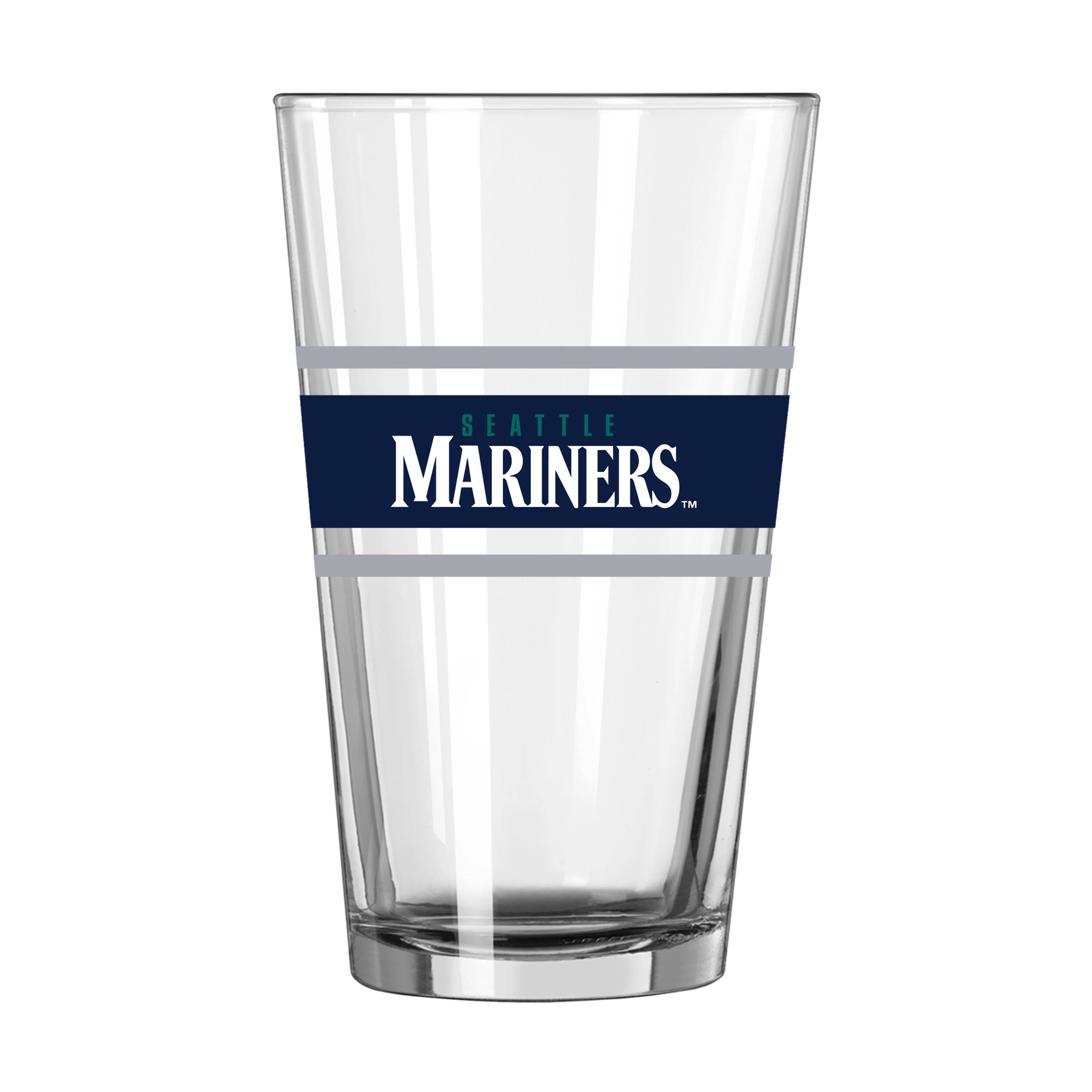 Seattle Mariners 16oz Stripe Pint Glass - Image 2