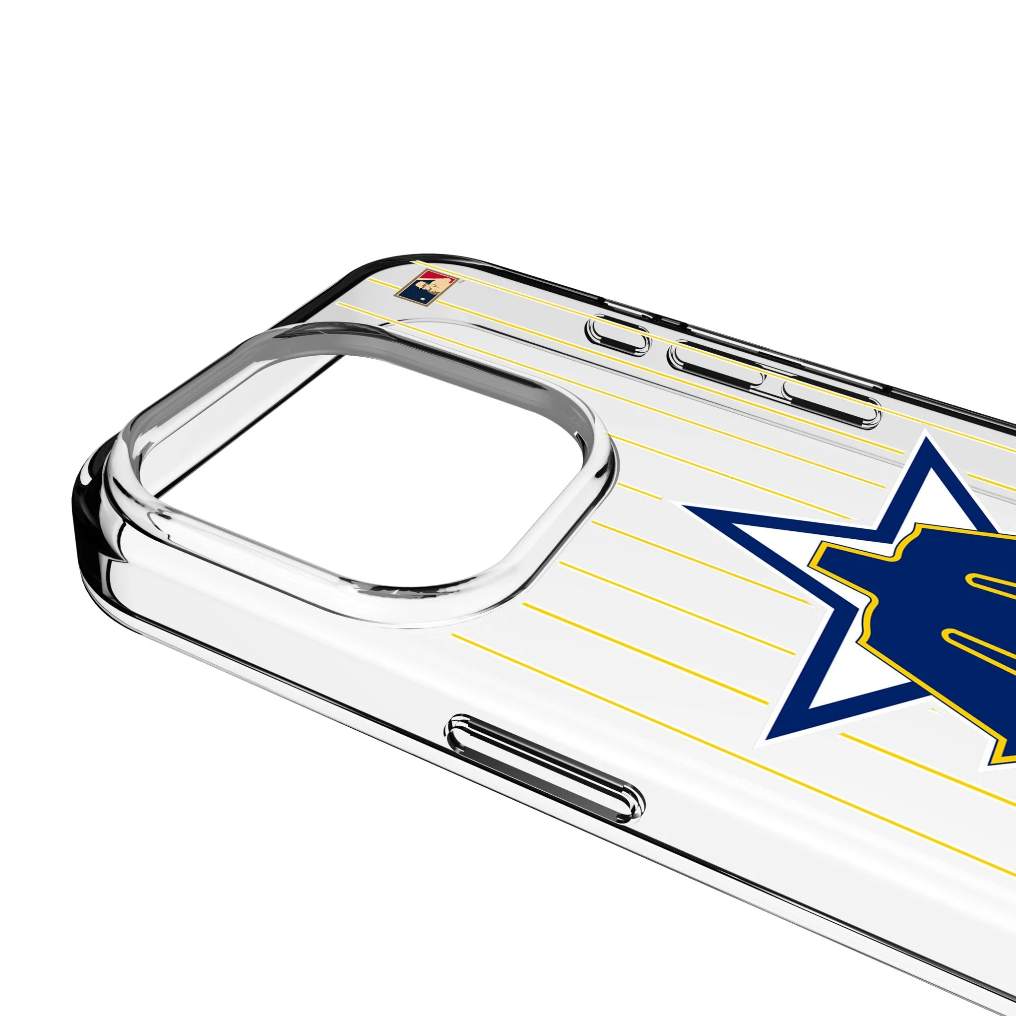 Seattle Mariners 1981-1986 - Cooperstown Collection Pinstripe Clear Phone Case for Apple iPhone - Image 3