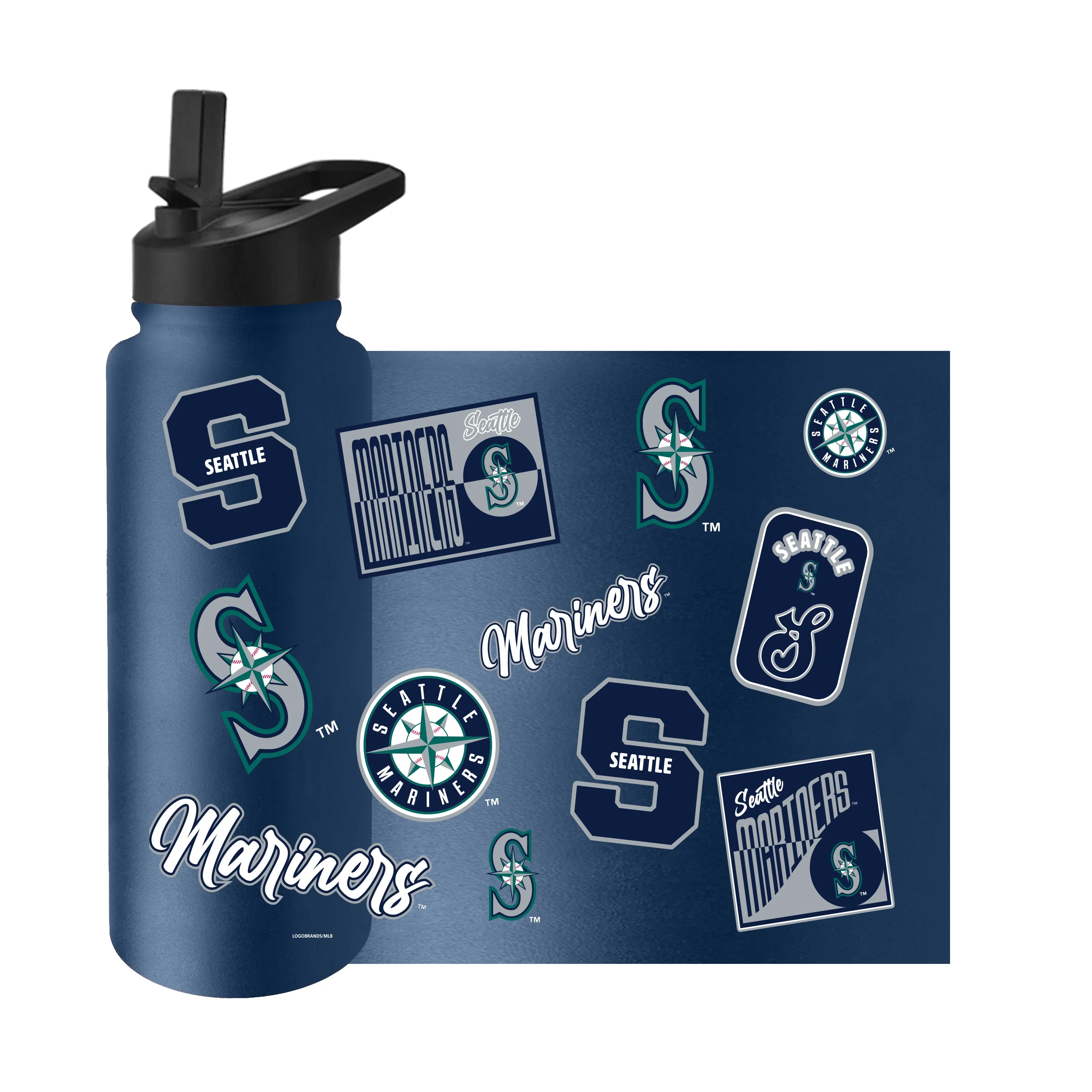 Seattle Mariners 34oz Dream Weave Quencher Bottle - Image 3