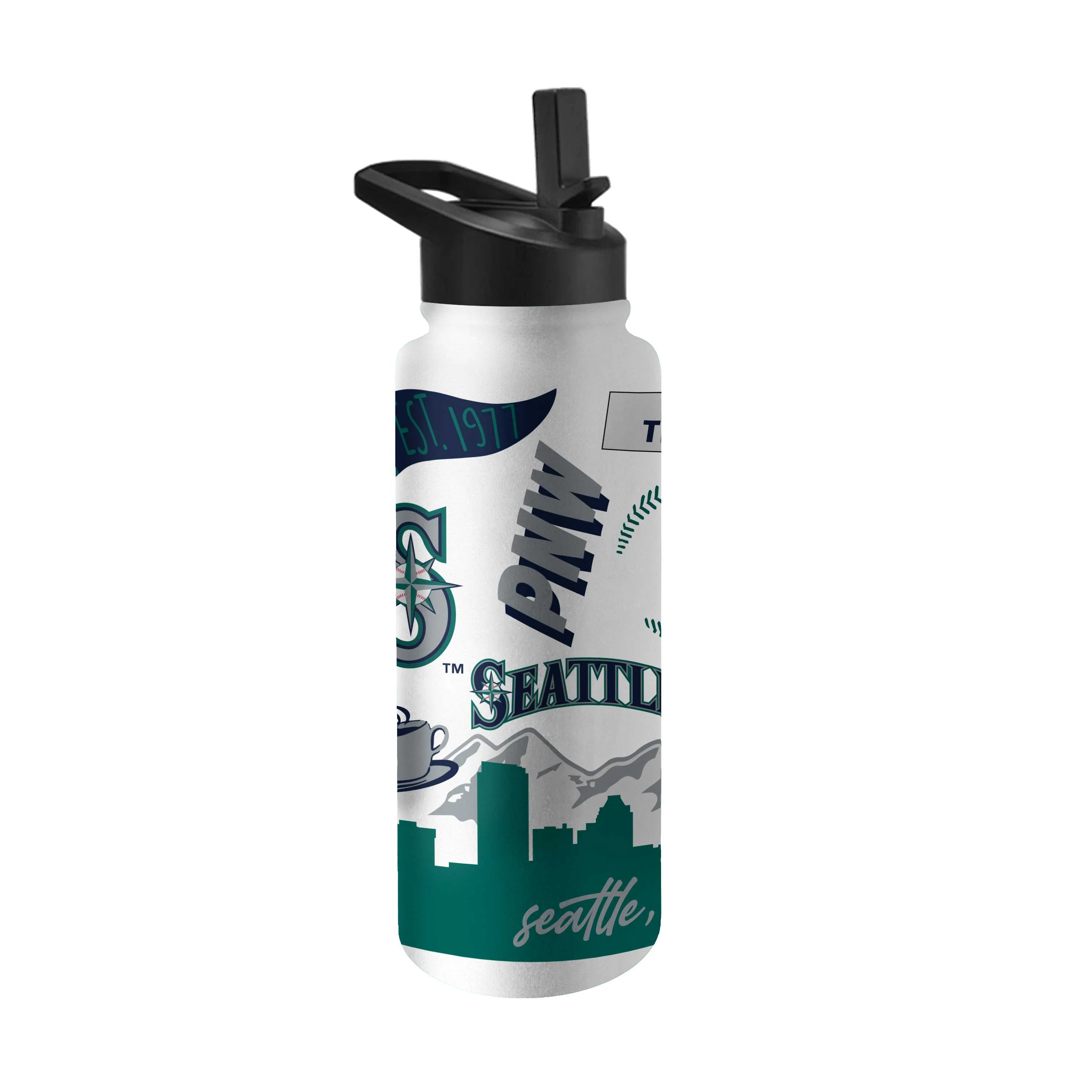 Seattle Mariners 34oz Native Quencher Bottle - Image 2