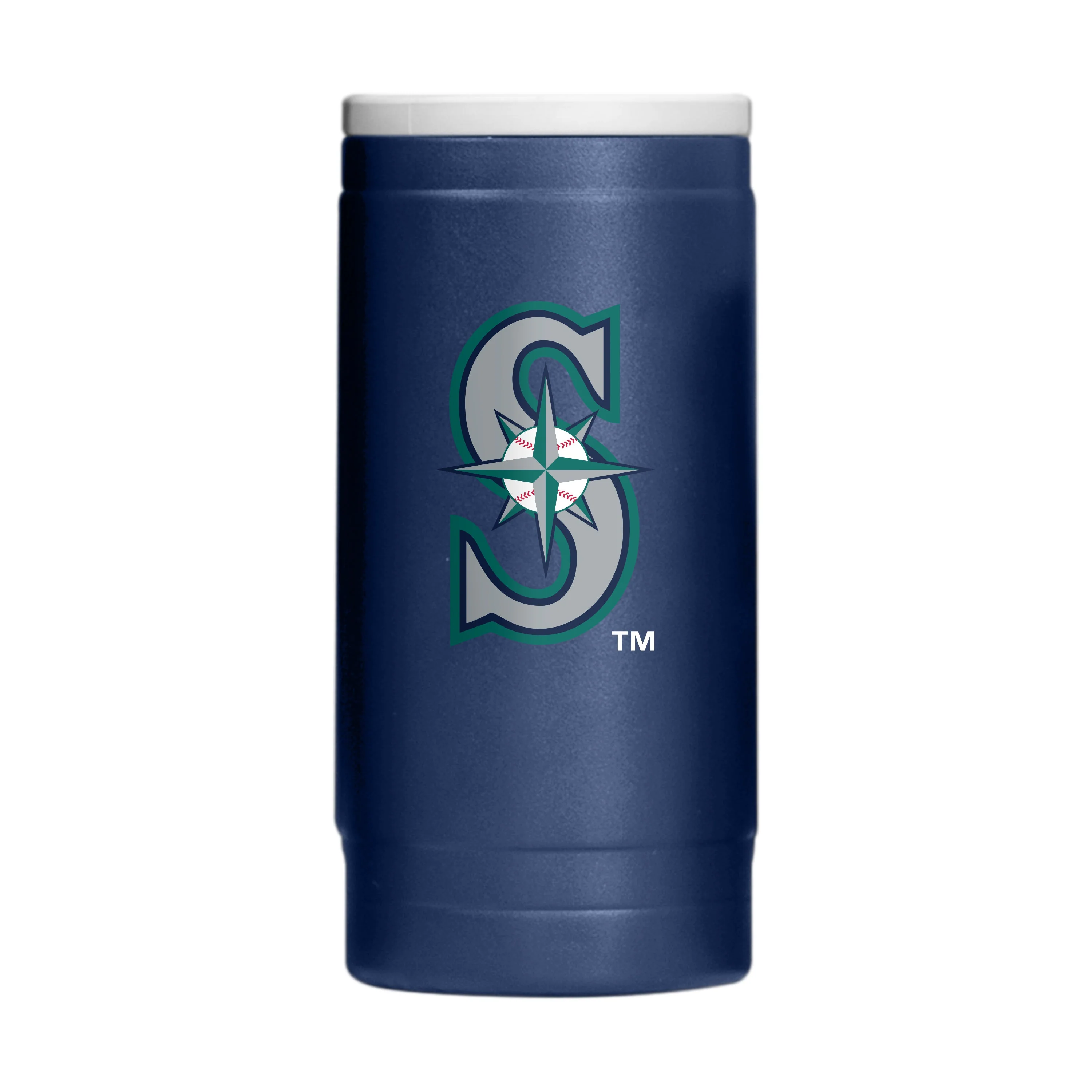 Seattle Mariners Flipside Powder Coat Slim Can Coolie