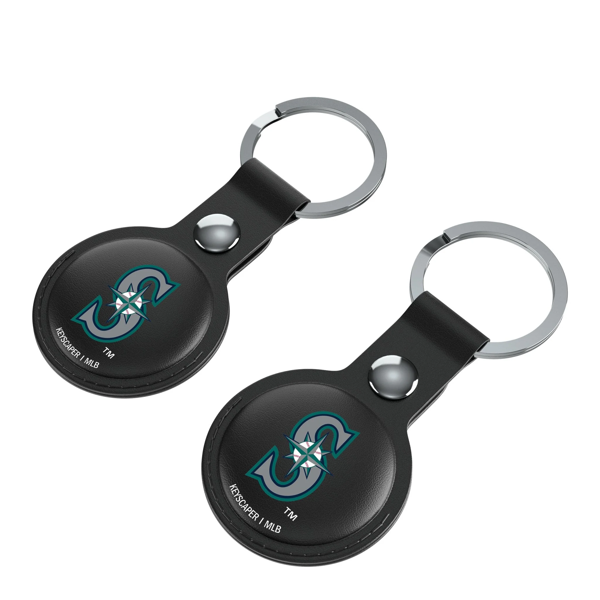 Seattle Mariners Insignia Black Airtag Holder 2-Pack - Image 3