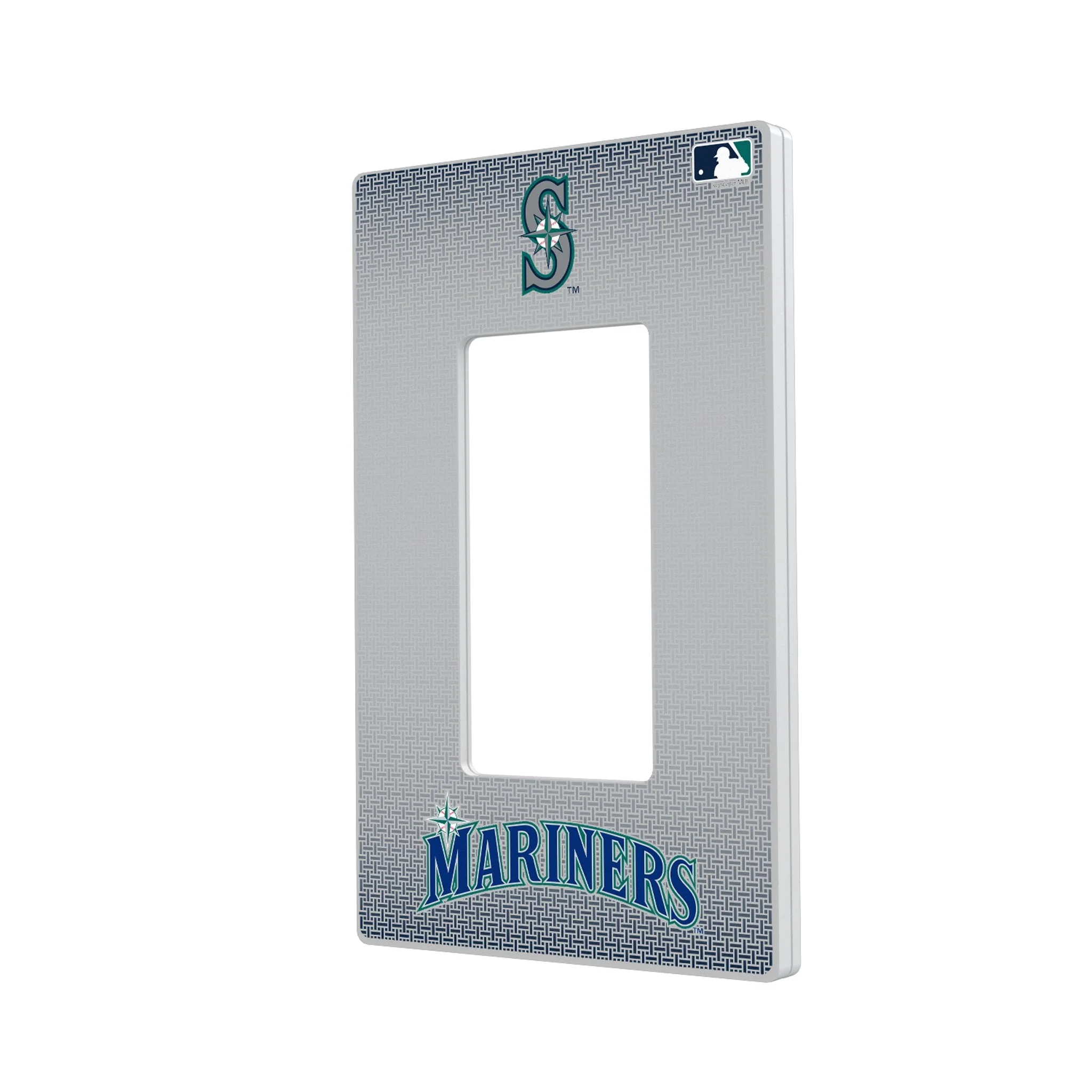 Seattle Mariners Linen Hidden-Screw Light Switch Plate - Image 2