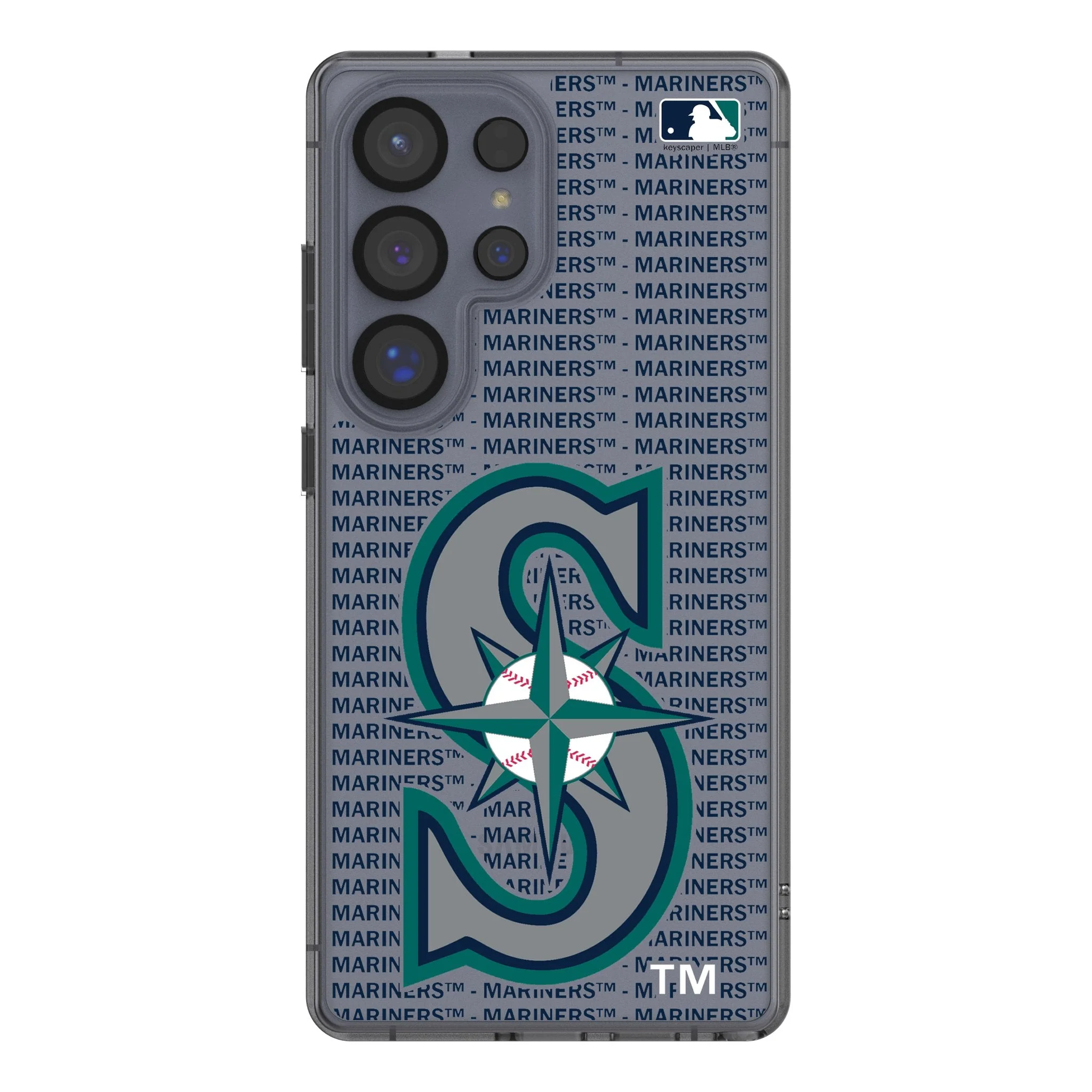 Seattle Mariners Text Backdrop Clear Phone Case for Samsung Galaxy