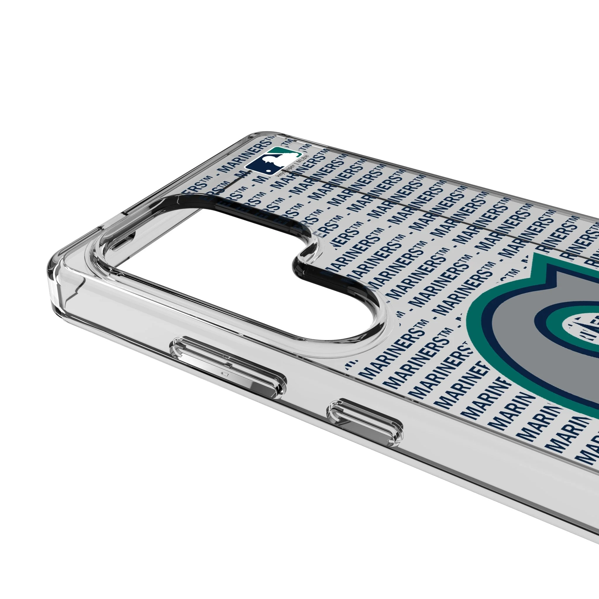 Seattle Mariners Text Backdrop Clear Phone Case for Samsung Galaxy - Image 3