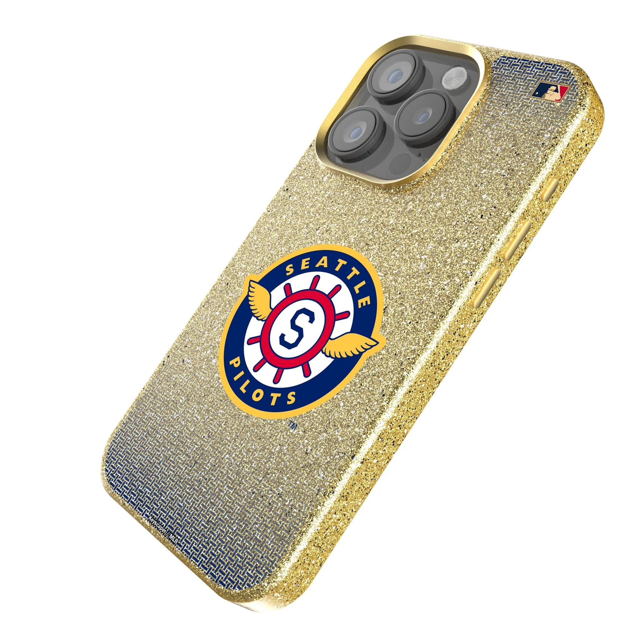 Seattle Pilots 1969 - Cooperstown Collection Linen Bling Phone Case for Apple iPhone - Image 2
