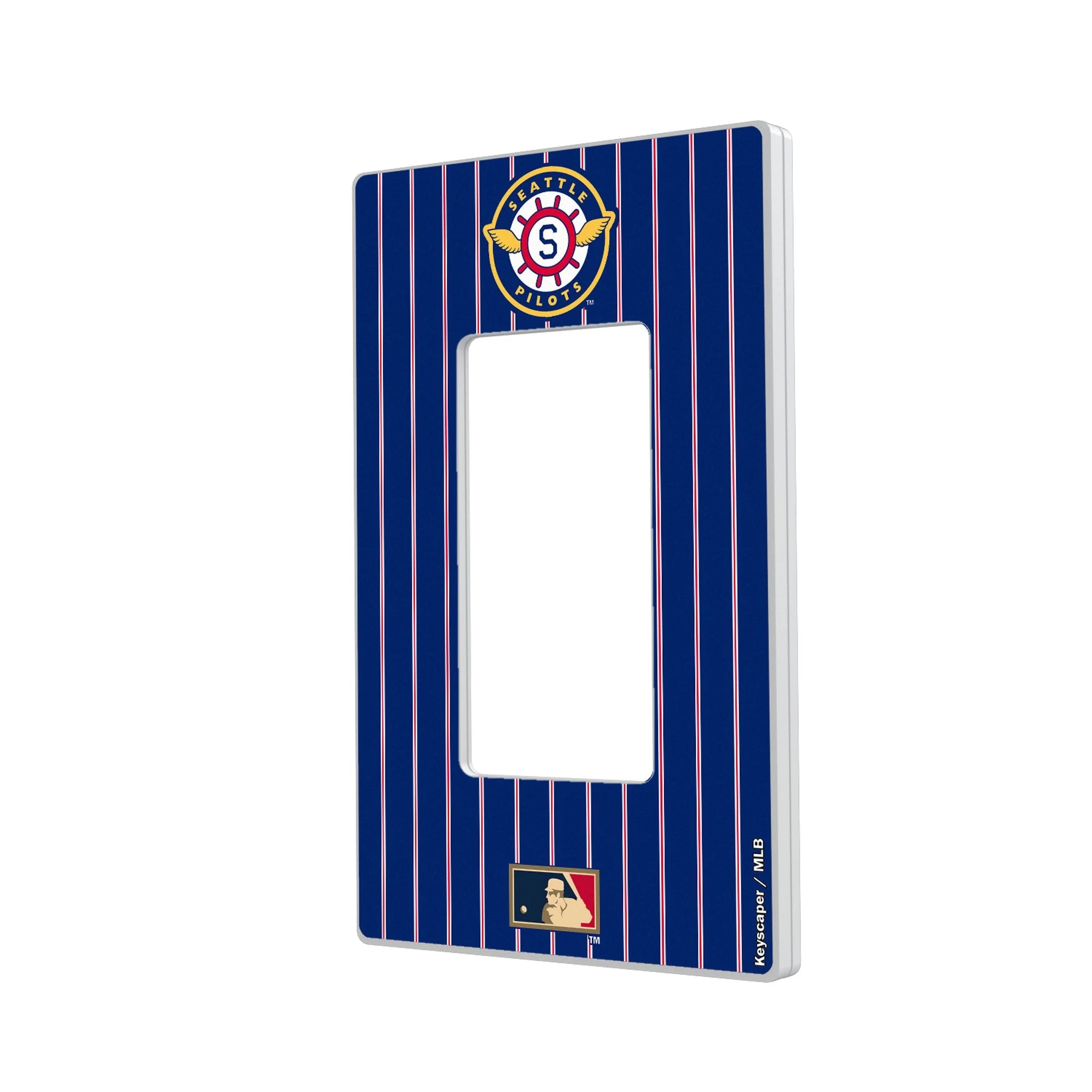 Seattle Pilots 1969 - Cooperstown Collection Pinstripe Hidden-Screw Light Switch Plate - Image 2