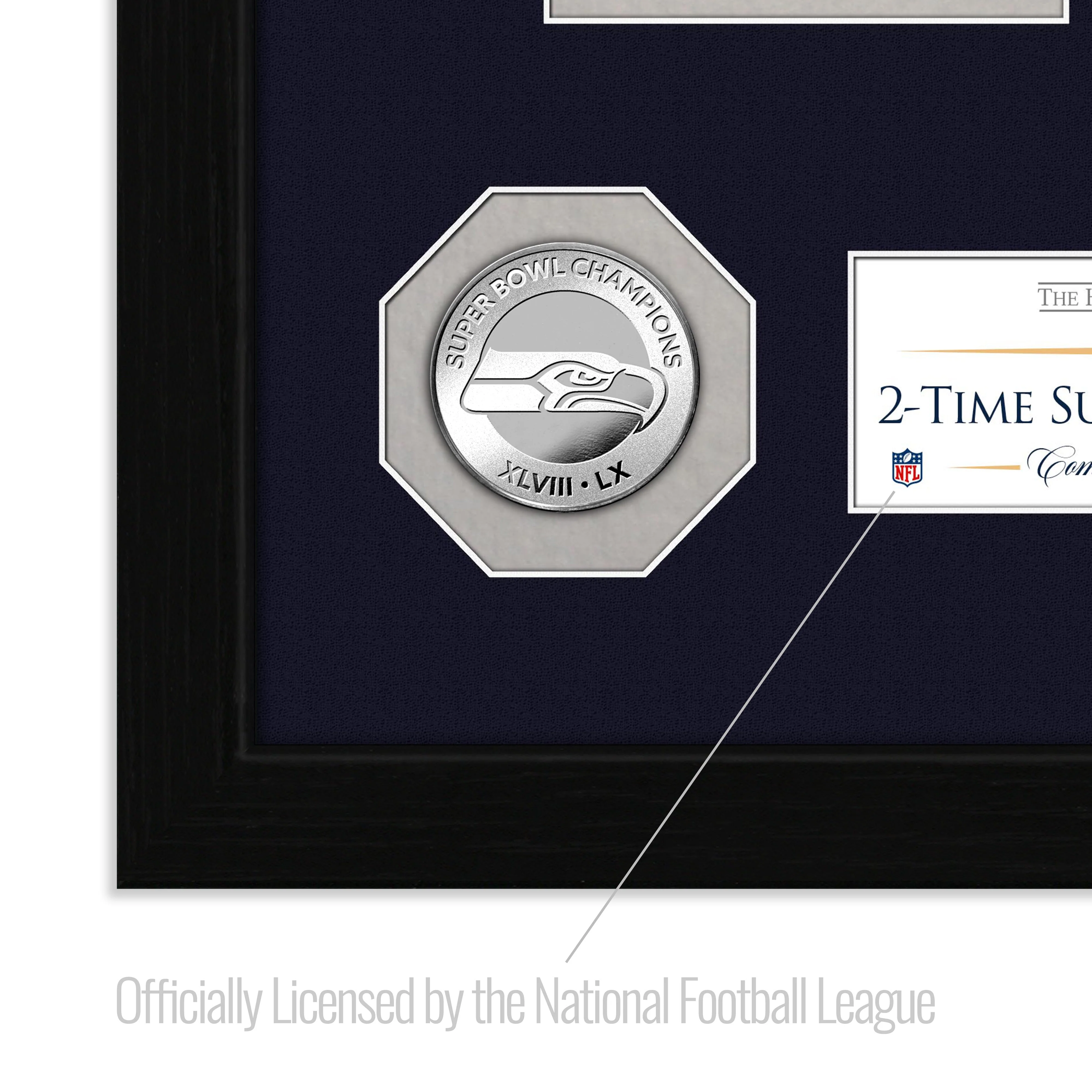 Seattle Seahawks 2-Time Super Bowl Champions Ticket Collection Photo Mint - Image 3