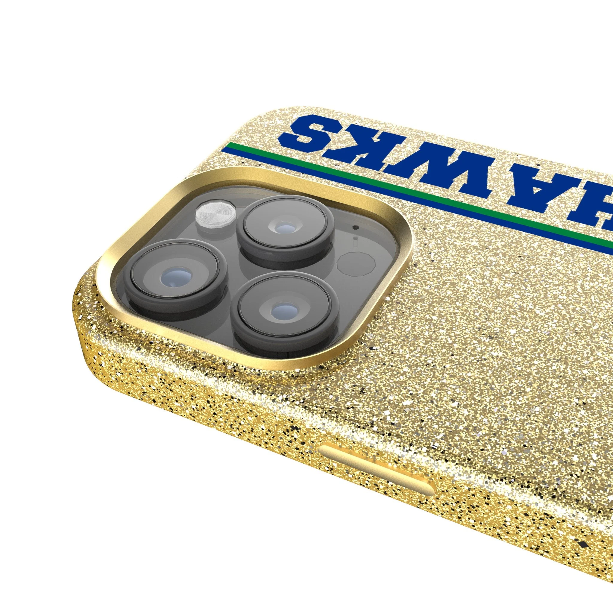 Seattle Seahawks Historic Collection Sidebar Bling Phone Case - Image 4