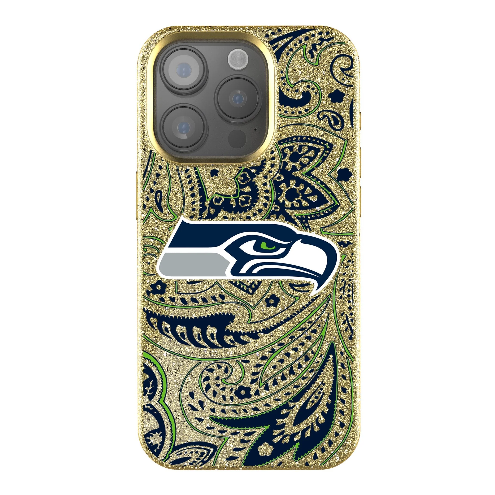 Seattle Seahawks Paisley Bling Phone Case