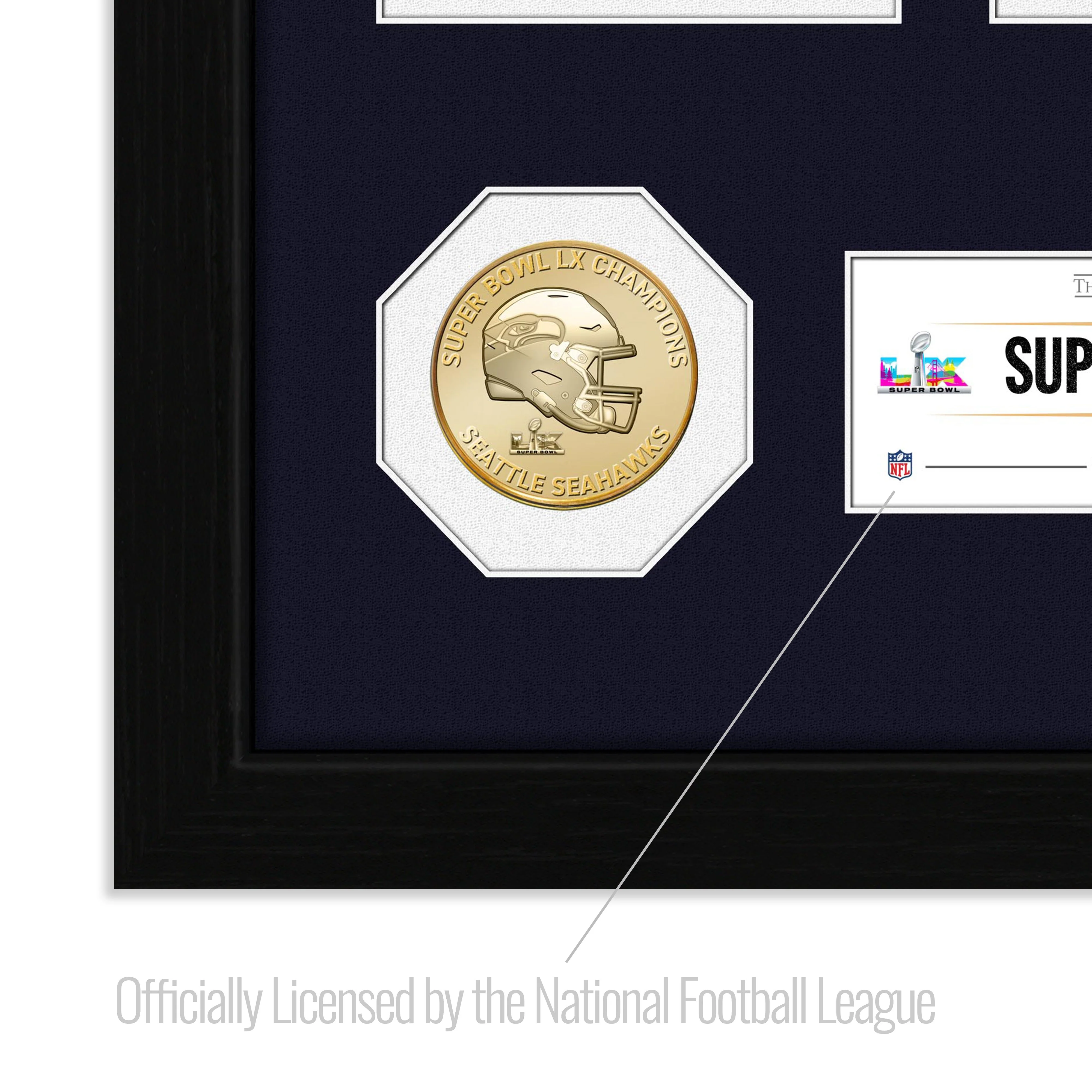 Seattle Seahawks Road to the Super Bowl Ticket Bronze Coin Photo Mint - Image 3