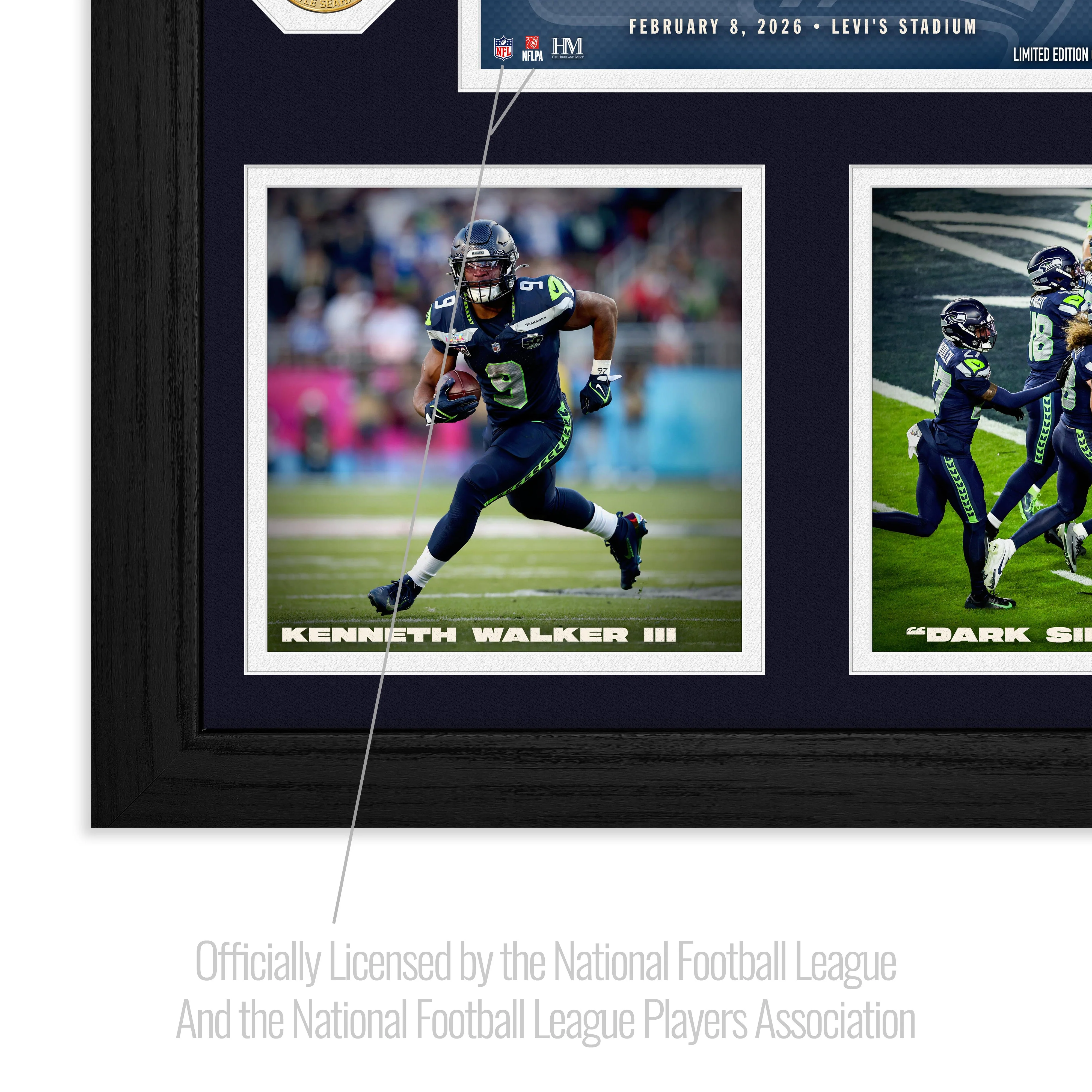 Seattle Seahawks Super Bowl LX Champions Memorable Moments Bronze Coin Photo Mint - Image 3