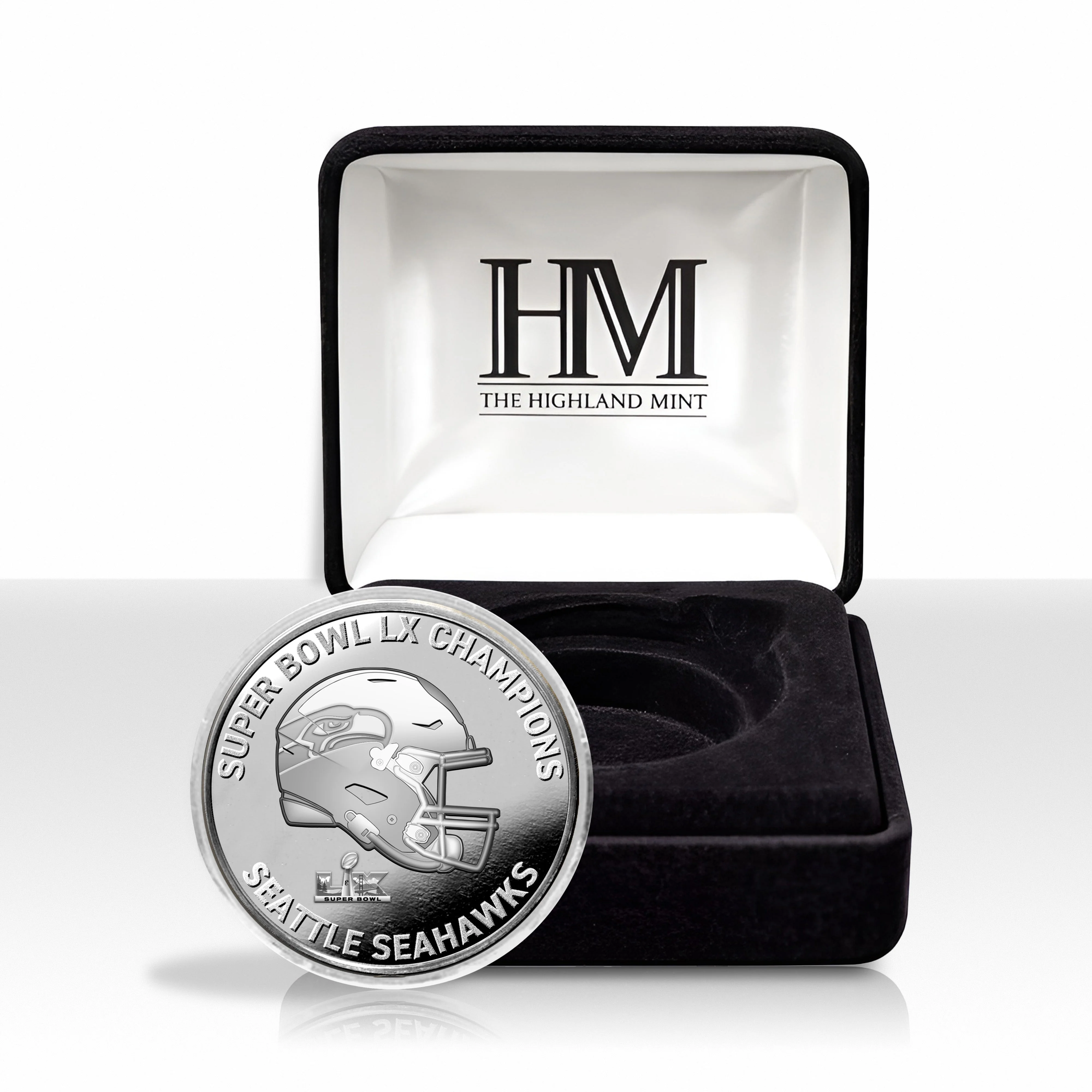 Seattle Seahawks Super Bowl LX Champions Silver Plated Coin - Image 4