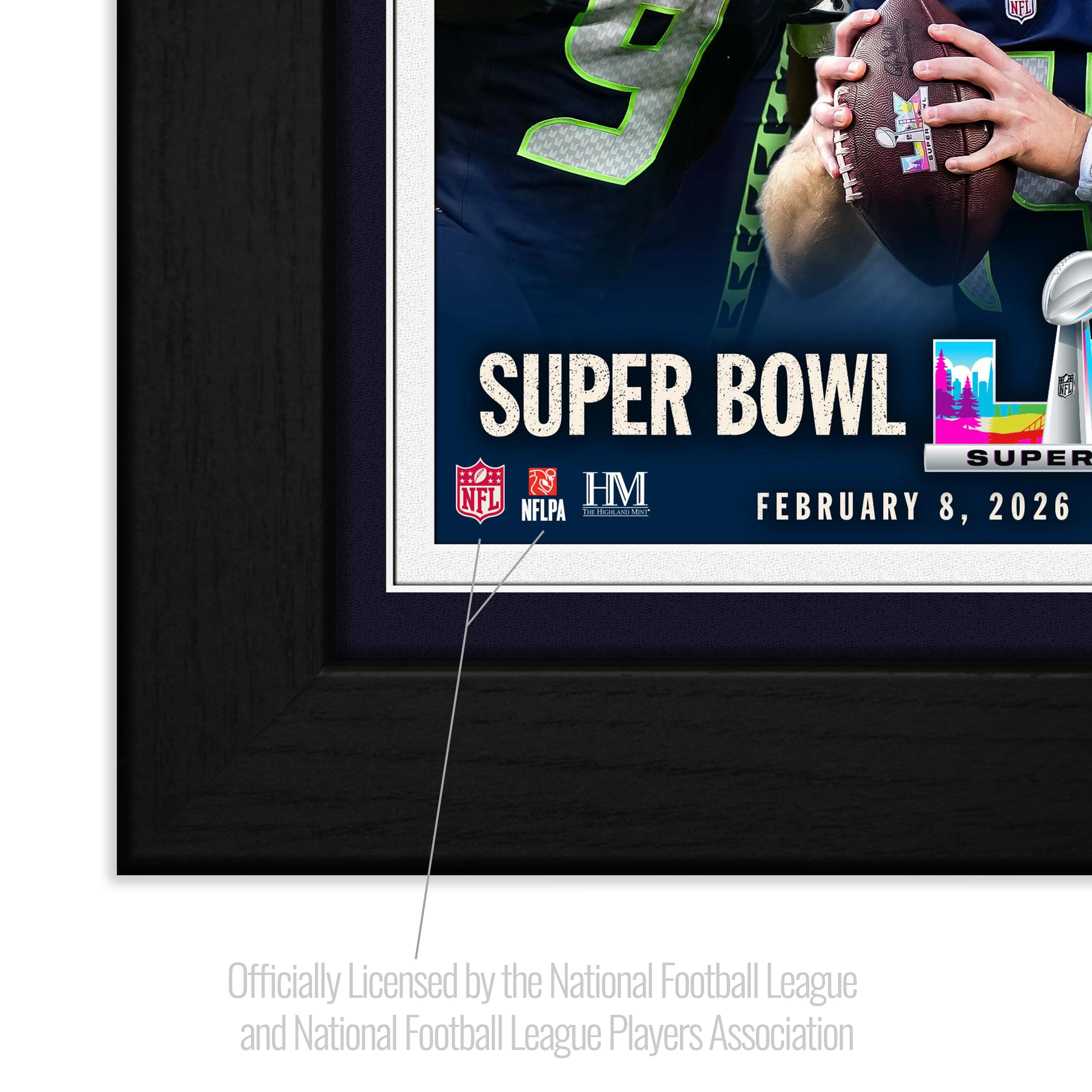 Seattle Seahawks Super Bowl LX Champions Team Force Bronze Coin Photo Mint - Image 3