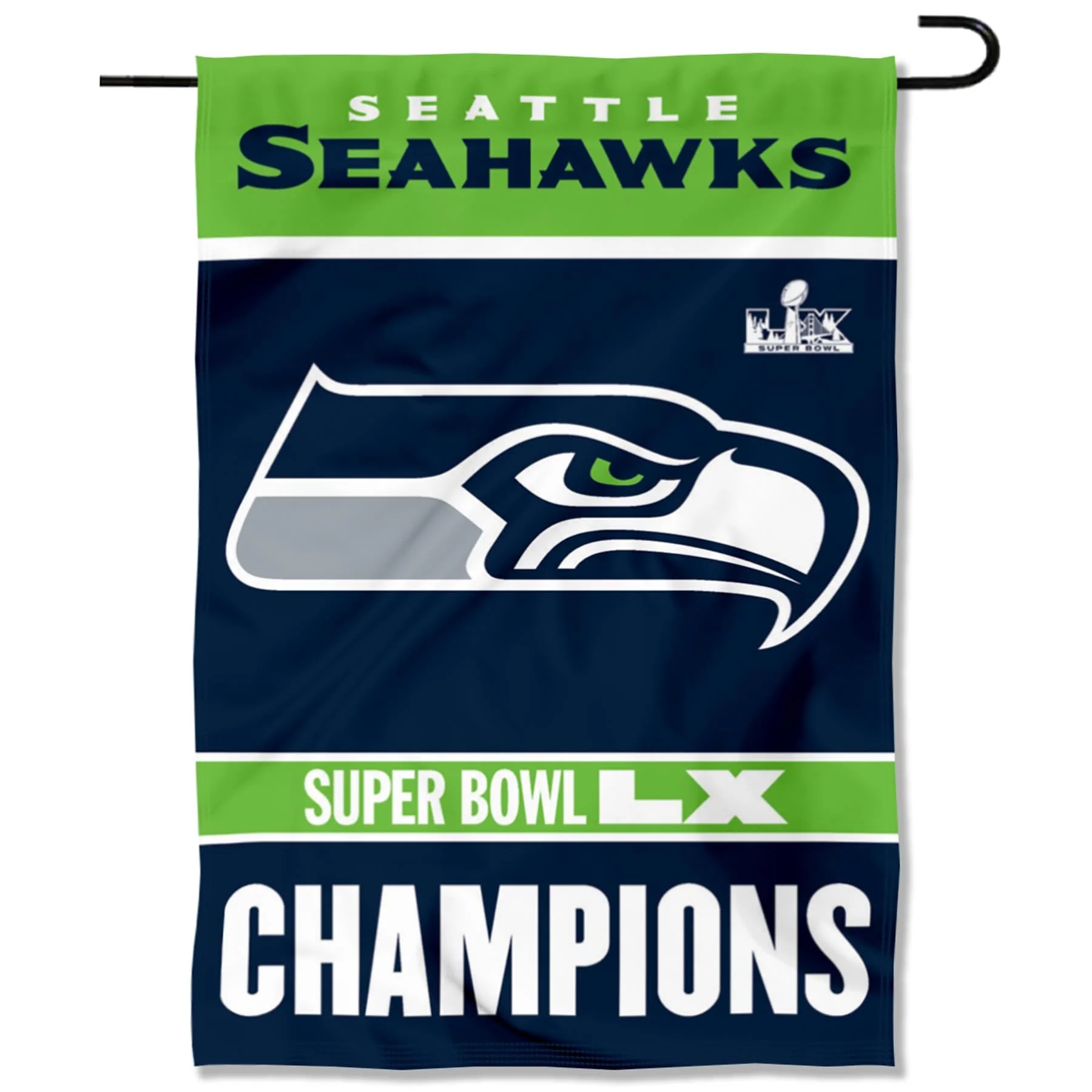 Seattle Seahawks Super Bowl LX Champions Yard Garden Banner Flag - Image 5