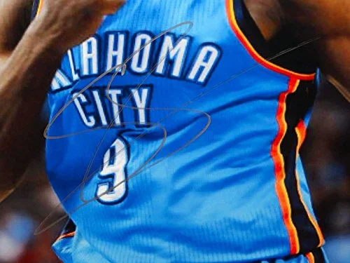Serge Ibaka Autographed 16x20 OKC Thunder Yelling Photo- JSA Authenticated - Image 2