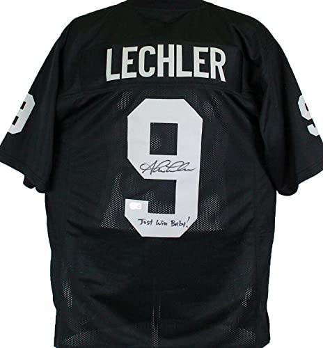 Shane Lechler Autographed Black Pro Style Jersey w/Insc.- Beckett W Hologram Black