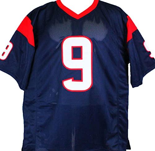Shane Lechler Autographed Blue Pro Style Jersey- Beckett W Hologram Black - Image 2