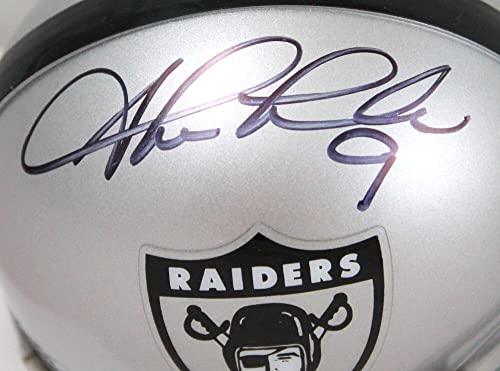 Shane Lechler Autographed Oakland Raiders 1963 Mini Helmet-Beckett W Hologram Black - Image 3