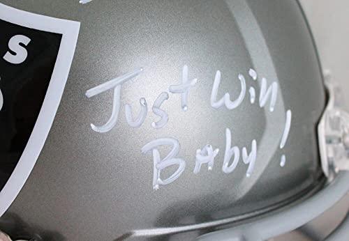 Shane Lechler Autographed Oakland Raiders F/S Flash Helmet w/3 Insc.-Beckett W Hologram White - Image 7