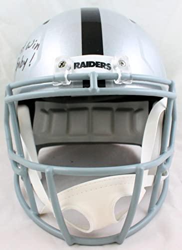 Shane Lechler Autographed Oakland Raiders F/S Helmet w/3 Insc.-Beckett W Hologram - Image 4