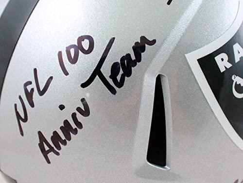 Shane Lechler Autographed Oakland Raiders F/S Helmet w/3 Insc.-Beckett W Hologram - Image 5