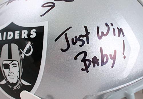 Shane Lechler Autographed Oakland Raiders F/S Helmet w/3 Insc.-Beckett W Hologram - Image 7