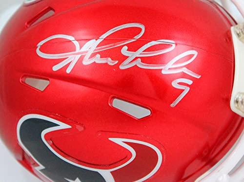 Shane Lechler Autographed Oakland Raiders Flash Speed Mini Helmet-Beckett W Hologram Black - Image 3