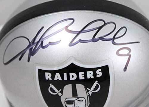 Shane Lechler Autographed Oakland Raiders Mini Helmet-Beckett W hologram - Image 3
