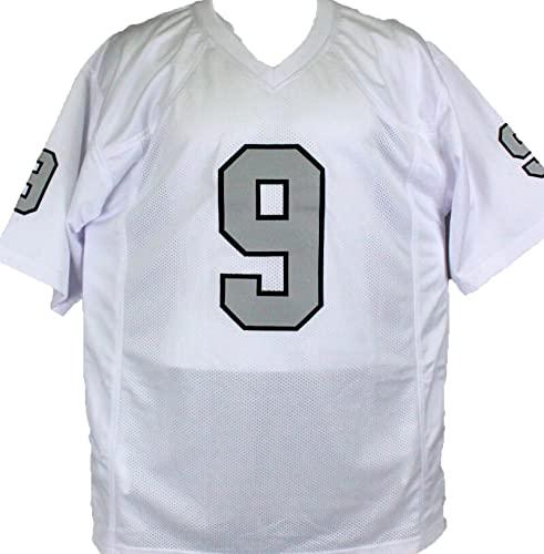 Shane Lechler Autographed White Pro Style Jersey- Beckett W Hologram Black - Image 2