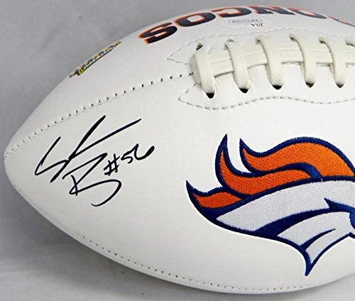 Shane Ray Autographed Denver Broncos Logo Football- JSA Witnessed Authenticated - Image 2