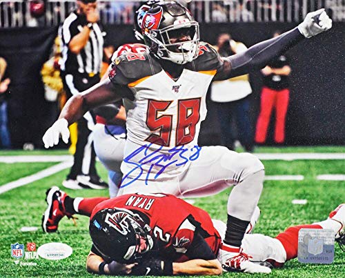 Shaquil Barrett Autographed Tampa Bay 8x10 FP Over Ryan Photo- JSA W Auth *White - Image 3