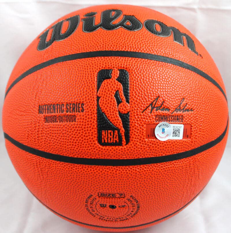 Shawn Kemp Autographed Official NBA Wilson Basketball-Beckett Hologram Silver - Image 4
