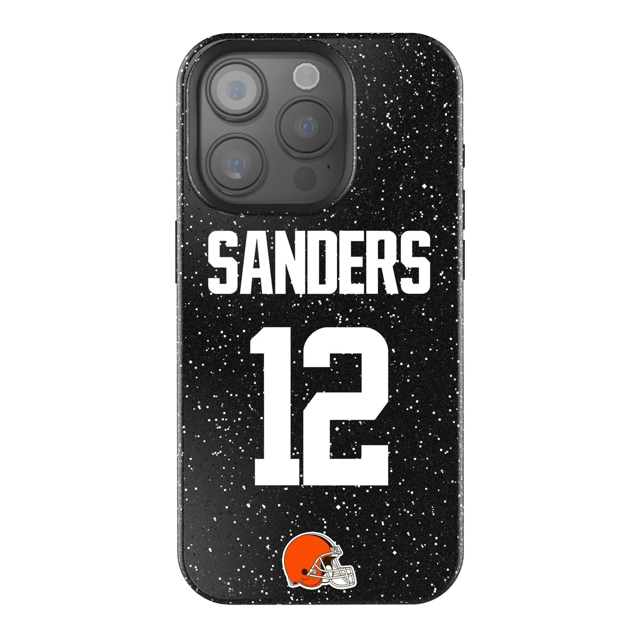 Shedeur Sanders Cleveland Browns 12 Game Tactic Bling Phone Case for Apple iPhone