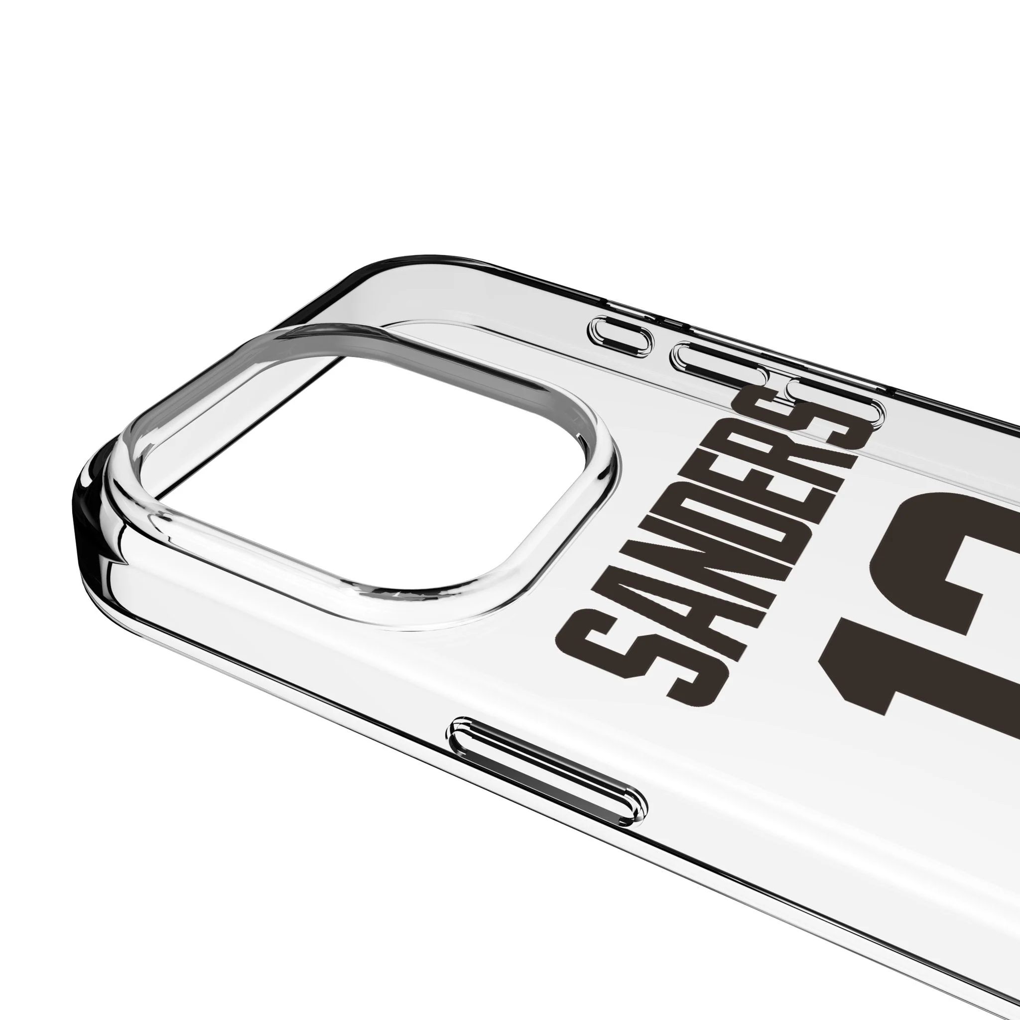 Shedeur Sanders Cleveland Browns 12 Game Tactic Clear Phone Case for Apple iPhone - Image 3