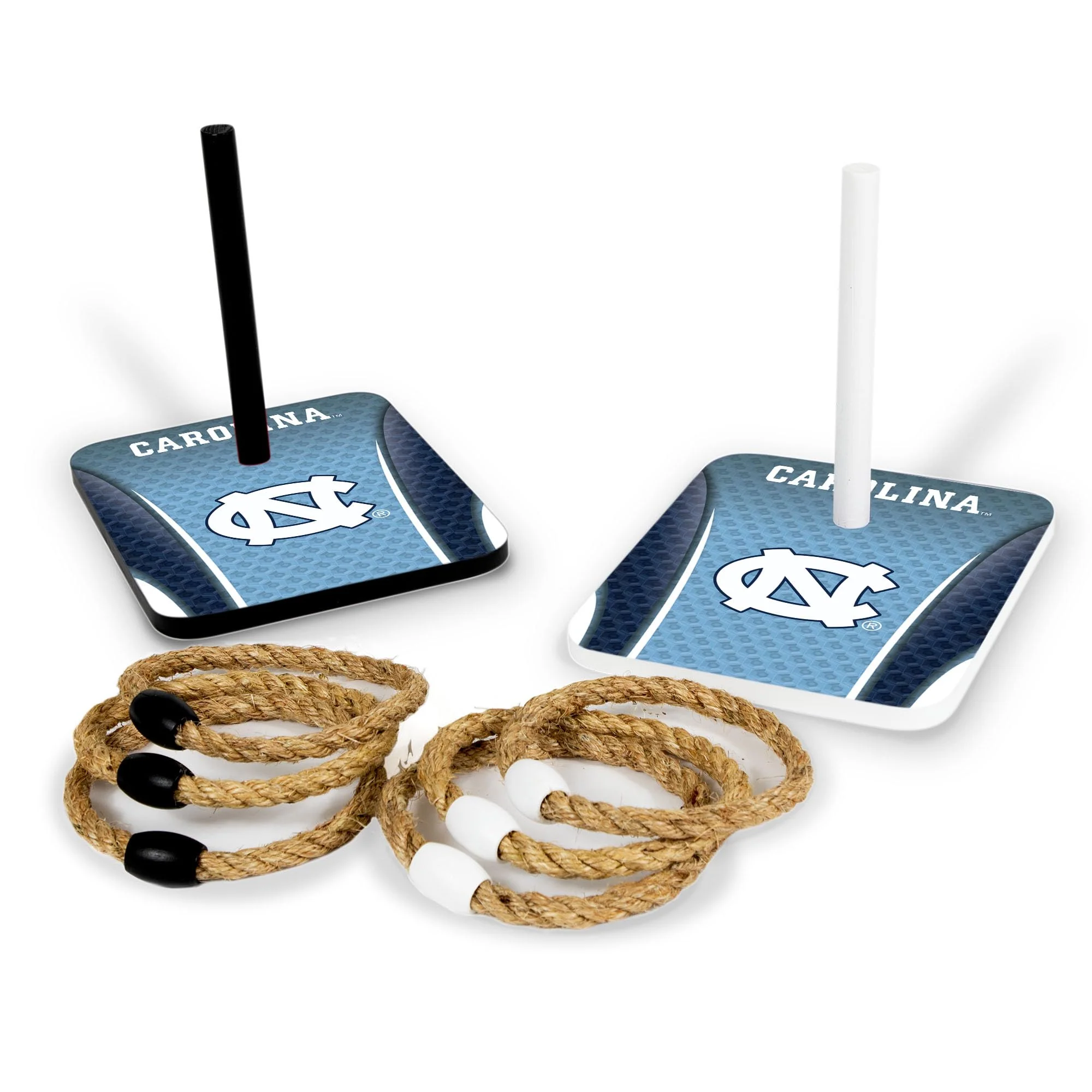 Solid Wood College Quoits Set with Direct Print HD Team Graphics – Tailgate Ring Toss Game – Great Gift for Any NCAA Fan! Ring Toss Family Outdoor Games for The Beach, BBQ, or Tailgate Party