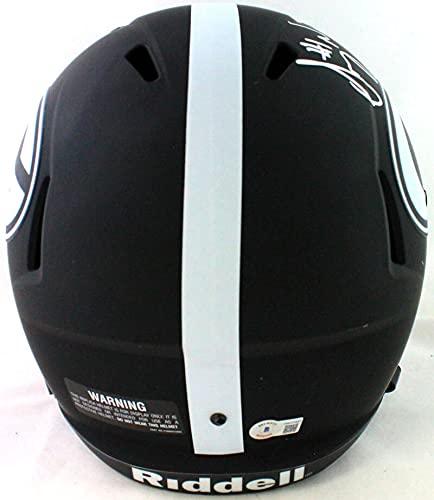Sony Michel Autographed GA Bulldogs Eclipse Speed F/S Helmet - Beckett W Silver - Image 3