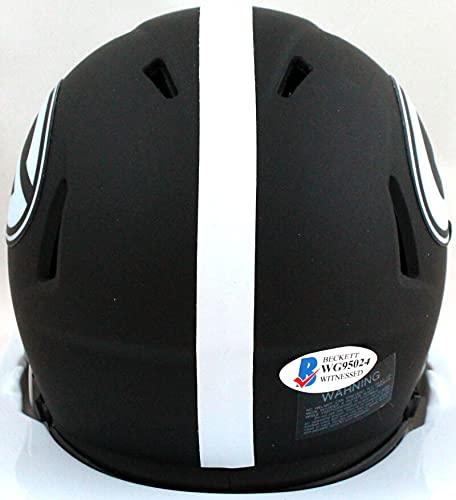 Sony Michel Autographed GA Bulldogs Eclipse Speed Mini Helmet- Beckett W Silver - Image 2