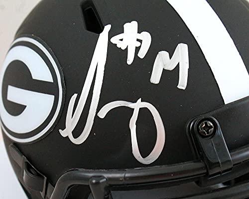 Sony Michel Autographed GA Bulldogs Eclipse Speed Mini Helmet- Beckett W Silver - Image 3