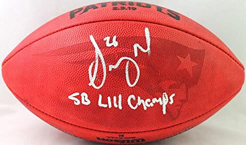 Sony Michel SB Ball Autographed NFL Duke Football w/insc.- Beckett W Auth Silver