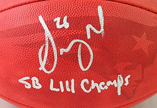Sony Michel SB Ball Autographed NFL Duke Football w/insc.- Beckett W Auth Silver - Image 5