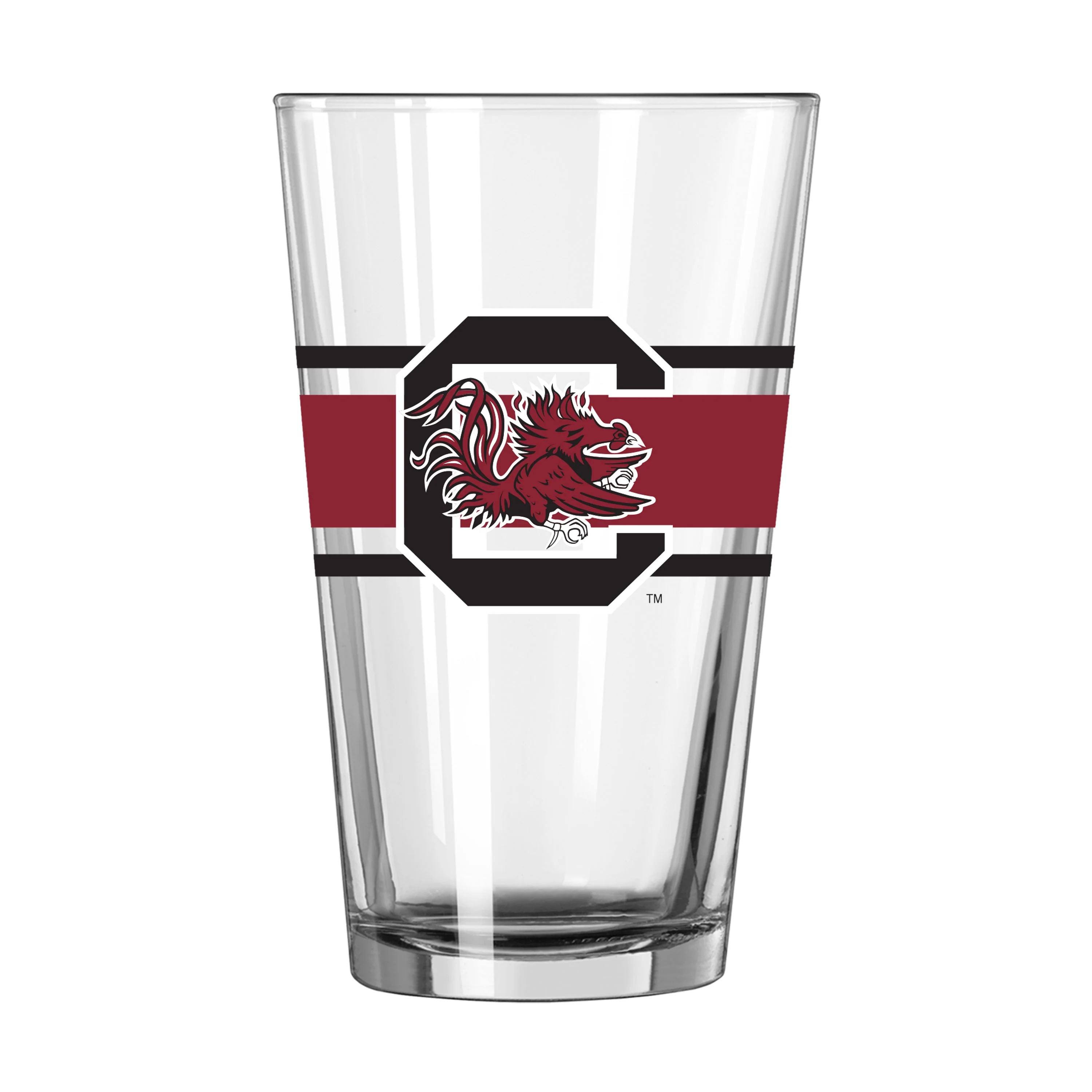 South Carolina 16oz Stripe Pint Glass