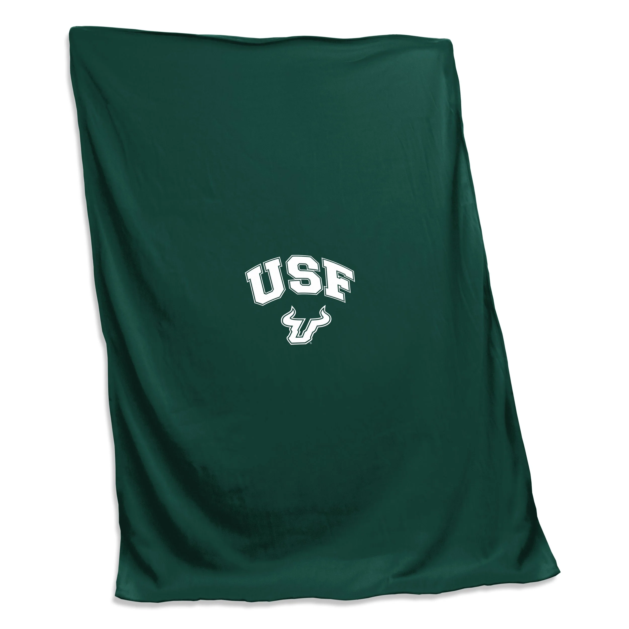 South Florida White logo Screened Sweatshirt Blanket