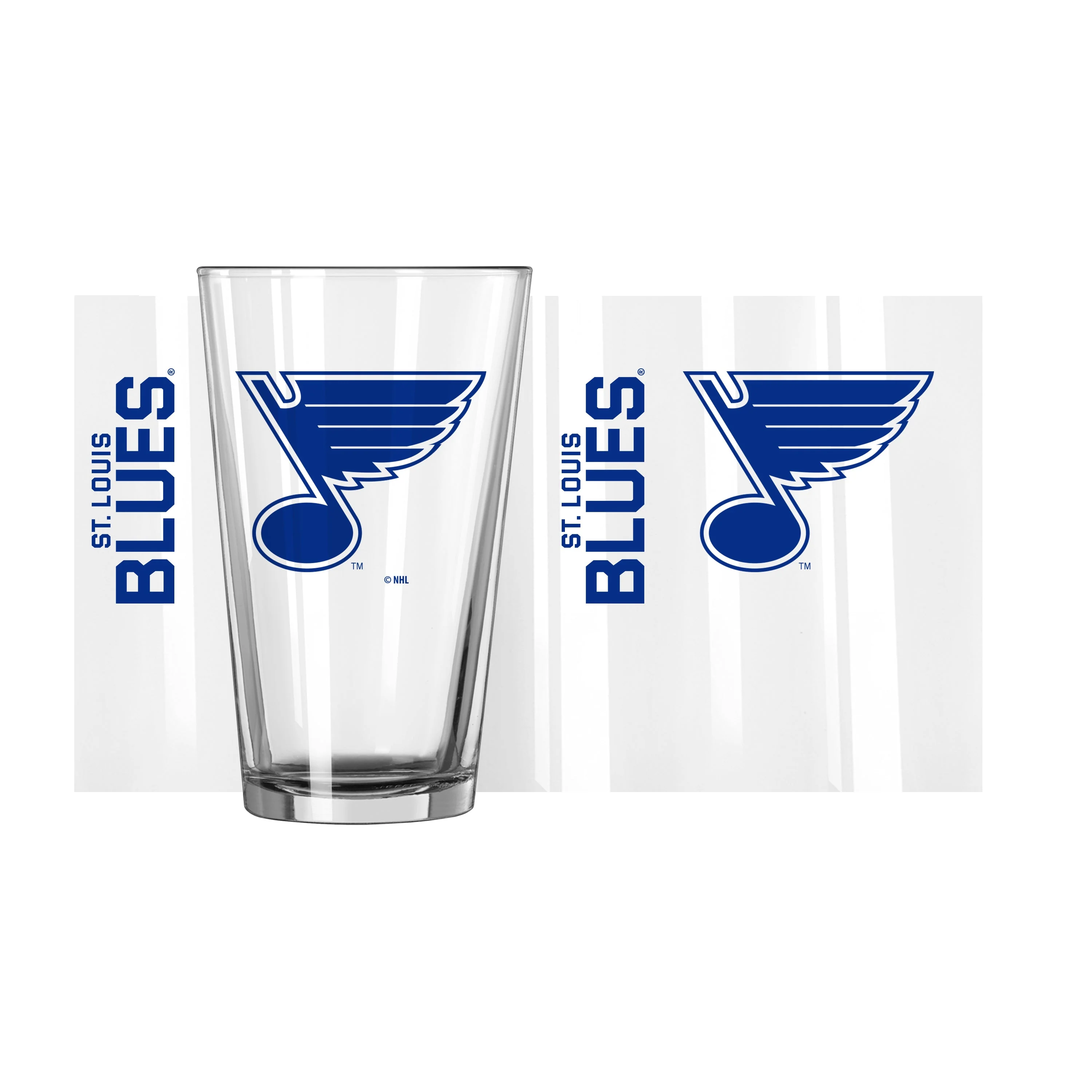 St. Louis Blues 16oz Gameday Pint Glass - Image 2